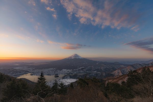 新道峠　富士山　夜景　朝焼けサムネイル