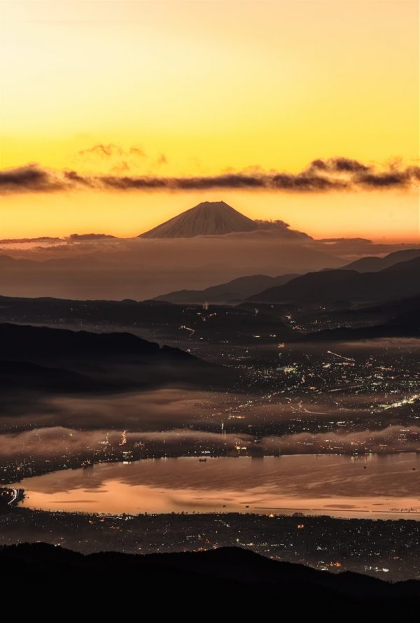高ボッチ高原　富士山　雲海サムネイル